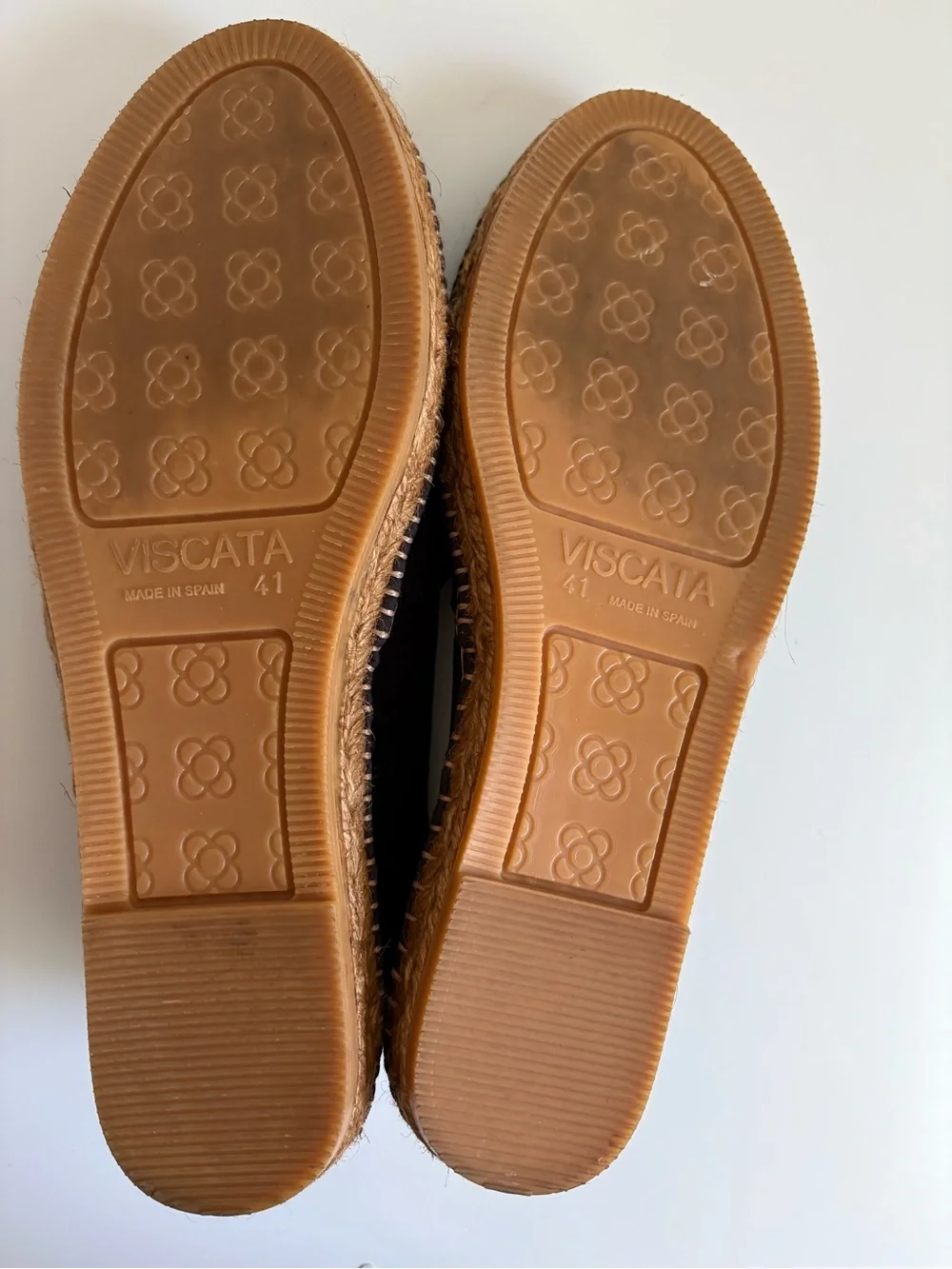 Viscata Barceloneta Women’s Canvas Espadrille Flats Navy Blue Slip-On Size 41-10